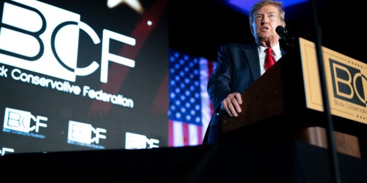 Trump says Black voters like him more because of his indictments and mug shot