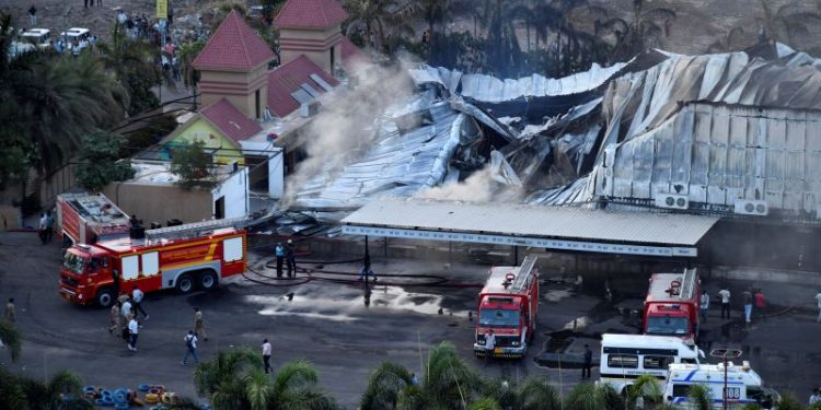 Fire at gaming arcade kills at least 20 people in India