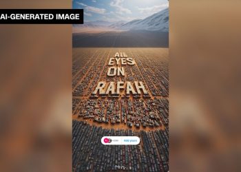 How a likely AI-generated image of Gaza took over the internet