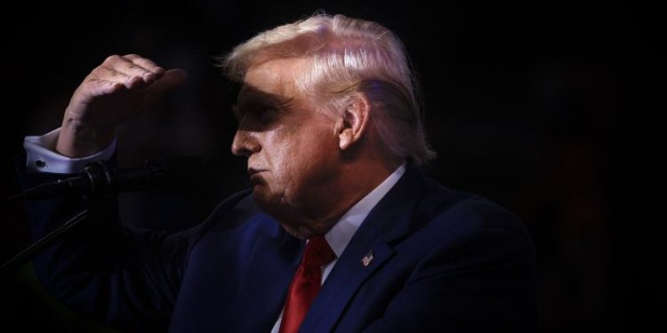 Trump deflects, misleads in real-time reaction to Harris speech