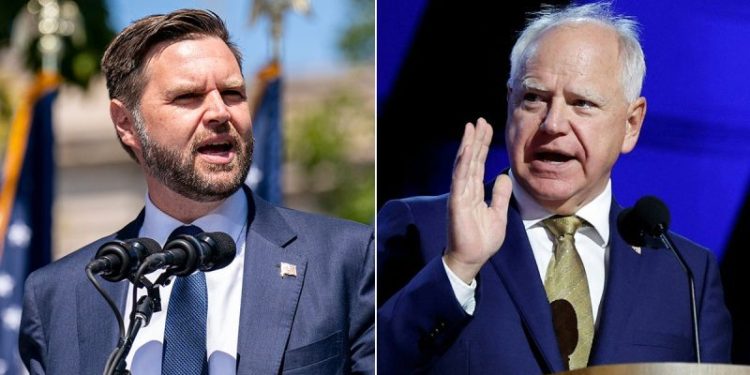 Where Vance and Walz favorability ratings stand 60 days to Election Day