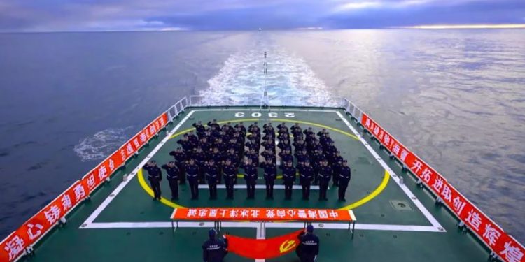 China’s Coast Guard claims to have entered the Arctic Ocean for the first time as it ramps up security ties with Russia