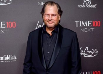 Marc Benioff is in talks to sell Time to Antenna Group