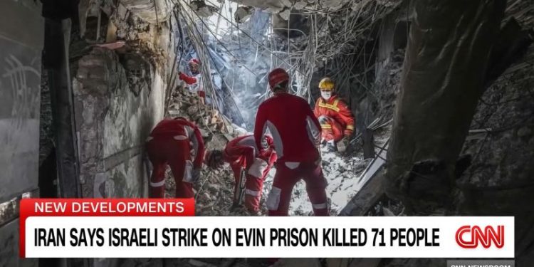 Israeli strike on Iranian prison killed more than 70, says Iran state-affiliated media
